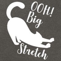 Big Stretch Funny Cat Lover Cotton Canvas Backpack