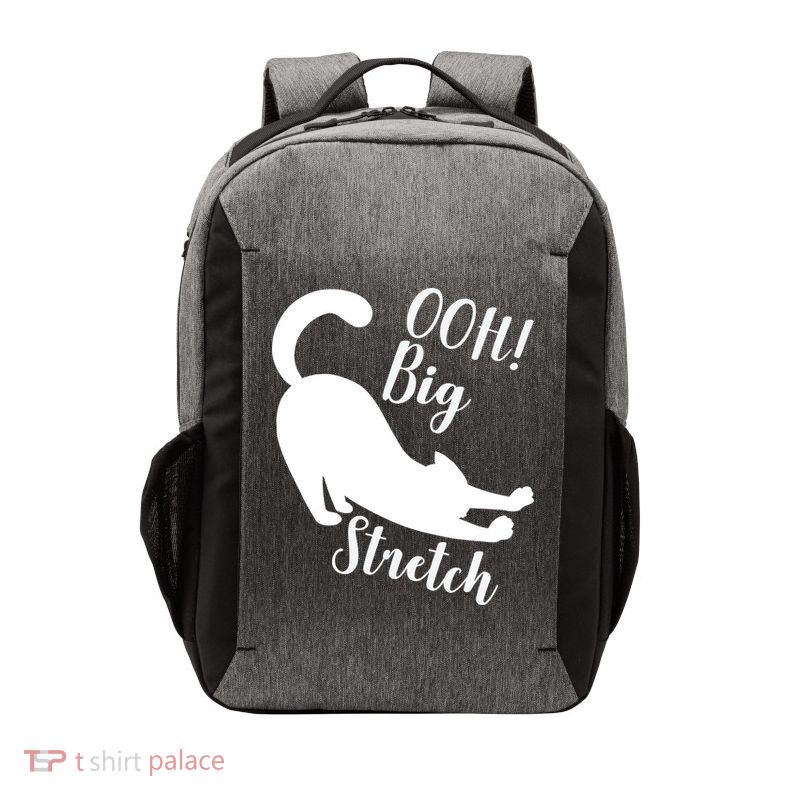 Big Stretch Funny Cat Lover Vector Backpack