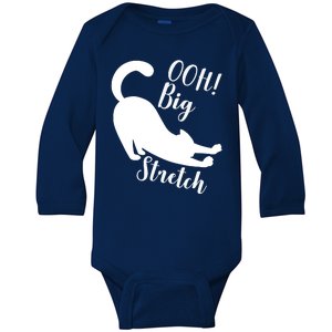 Big Stretch Funny Cat Lover Baby Long Sleeve Bodysuit