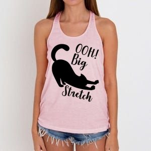 Big Stretch Funny Cat Lover Women's Knotted Racerback Tank