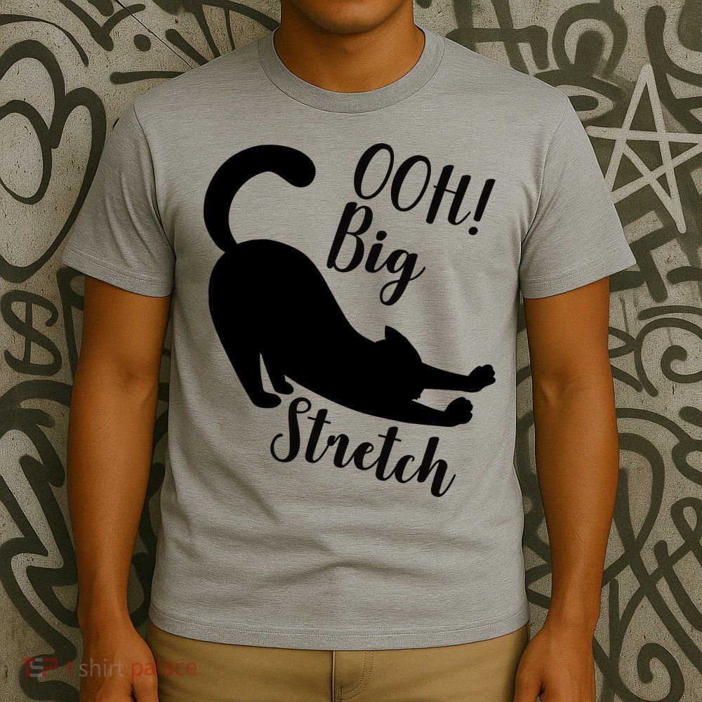 Big Stretch Funny Cat Lover T-Shirt