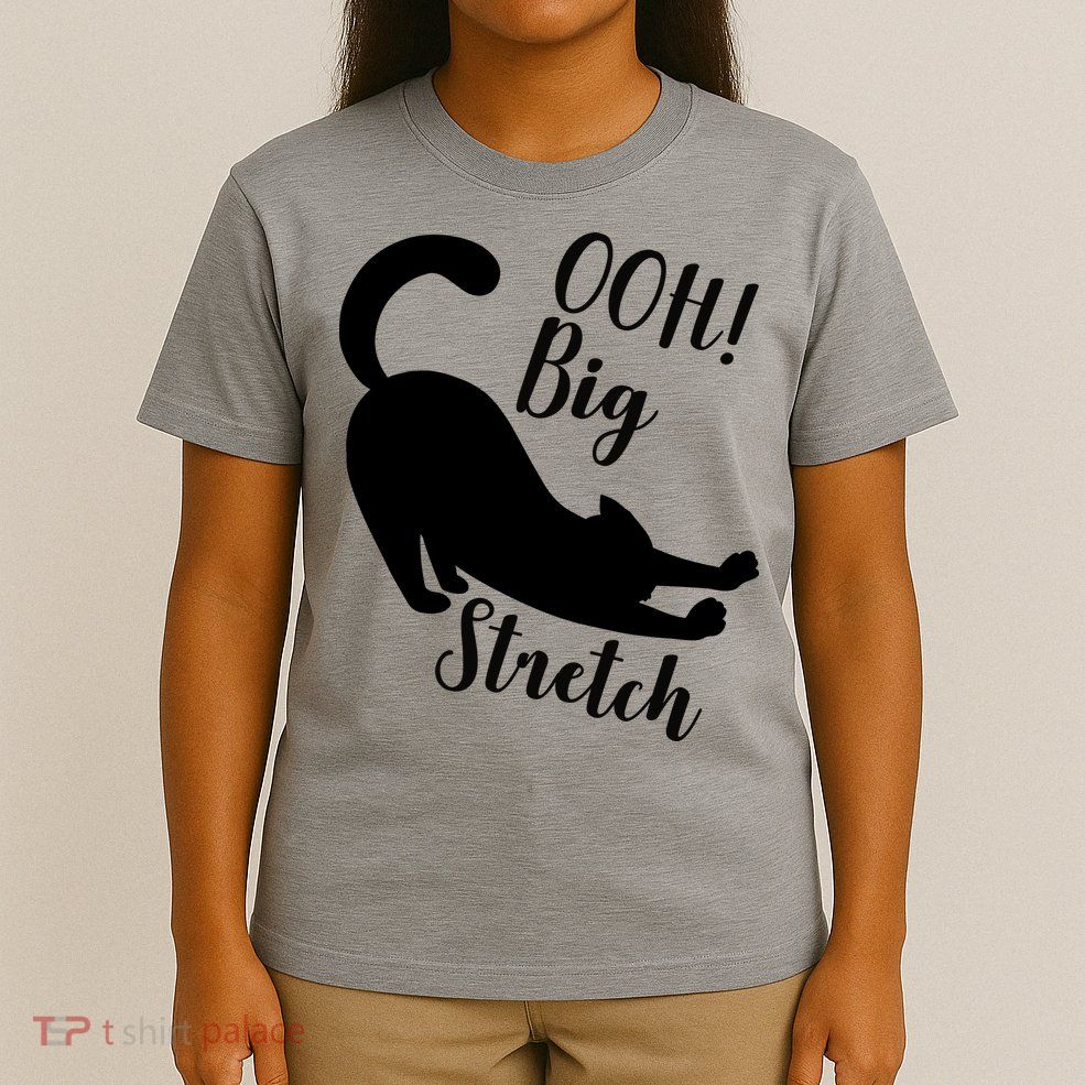 Big Stretch Funny Cat Lover T-Shirt
