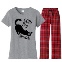 Big Stretch Funny Cat Lover Women's Flannel Pajama Set