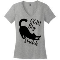 Big Stretch Funny Cat Lover Women's V-Neck T-Shirt