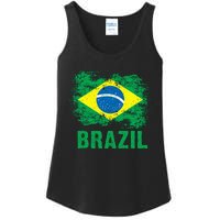 Brazil Soccer Football Brazilian Flag Ladies Essential Tank