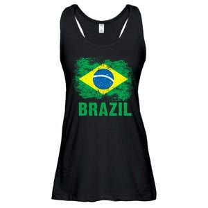 Brazil Soccer Football Brazilian Flag Ladies Essential Flowy Tank