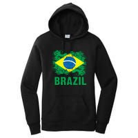 Brazil Soccer Football Brazilian Flag Women's Pullover Hoodie