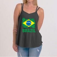 Brazil Soccer Football Brazilian Flag Women's Strappy Tank