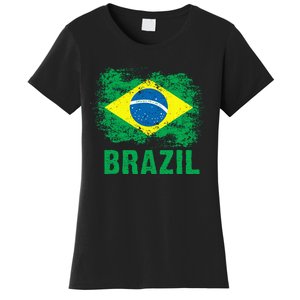 Brazil Soccer Football Brazilian Flag Women's T-Shirt