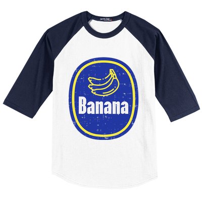 Banana Sticker Funny Fruit Lazy DIY Easy Halloween Costume Baseball Sleeve Shirt