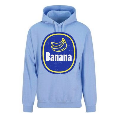 Banana Sticker Funny Fruit Lazy DIY Easy Halloween Costume Unisex Surf Hoodie