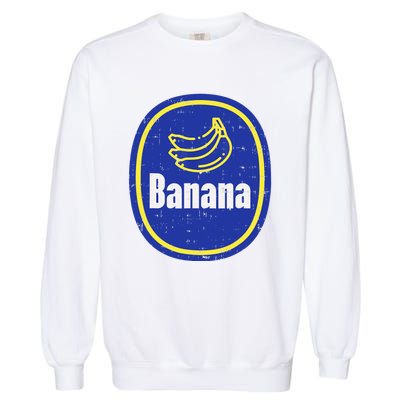 Banana Sticker Funny Fruit Lazy DIY Easy Halloween Costume Garment-Dyed Sweatshirt