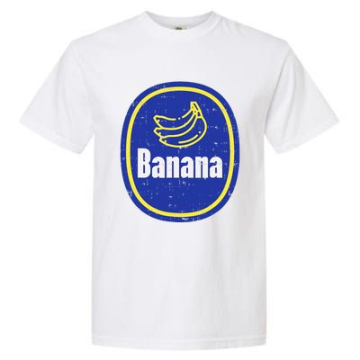 Banana Sticker Funny Fruit Lazy DIY Easy Halloween Costume Garment-Dyed Heavyweight T-Shirt