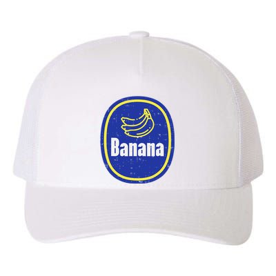 Banana Sticker Funny Fruit Lazy DIY Easy Halloween Costume Yupoong Adult 5-Panel Trucker Hat