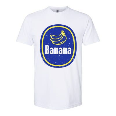 Banana Sticker Funny Fruit Lazy DIY Easy Halloween Costume Softstyle CVC T-Shirt