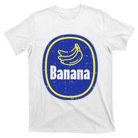 Banana Sticker Funny Fruit Lazy DIY Easy Halloween Costume T-Shirt