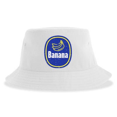 Banana Sticker Funny Fruit Lazy DIY Easy Halloween Costume Sustainable Bucket Hat