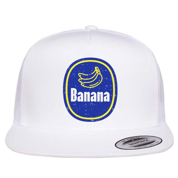 Banana Sticker Funny Fruit Lazy DIY Easy Halloween Costume Flat Bill Trucker Hat