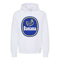 Banana Sticker Funny Fruit Lazy DIY Easy Halloween Costume Premium Hoodie