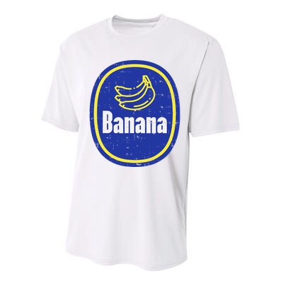 Banana Sticker Funny Fruit Lazy DIY Easy Halloween Costume Performance Sprint T-Shirt