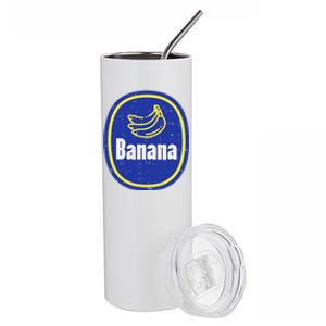 Banana Sticker Funny Fruit Lazy DIY Easy Halloween Costume Stainless Steel Tumbler