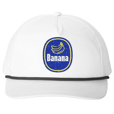 Banana Sticker Funny Fruit Lazy DIY Easy Halloween Costume Snapback Five-Panel Rope Hat