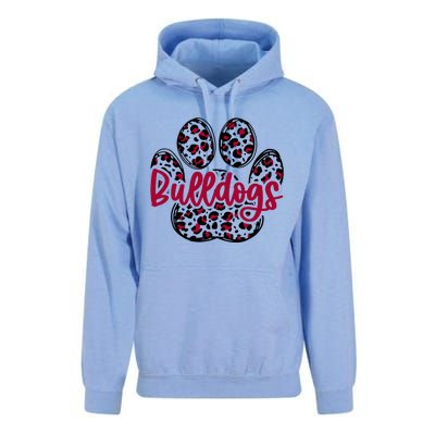 Bulldog School Football Team Mascot Spirit Game Day Unisex Surf Hoodie