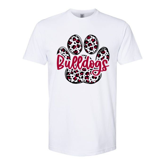 Bulldog School Football Team Mascot Spirit Game Day Softstyle CVC T-Shirt