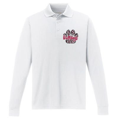 Bulldog School Football Team Mascot Spirit Game Day Performance Long Sleeve Polo