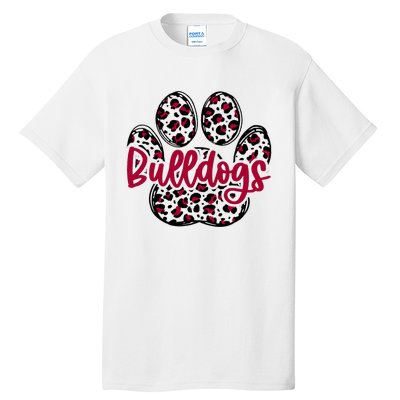 Bulldog School Football Team Mascot Spirit Game Day Tall T-Shirt