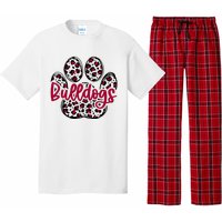 Bulldog School Football Team Mascot Spirit Game Day Pajama Set