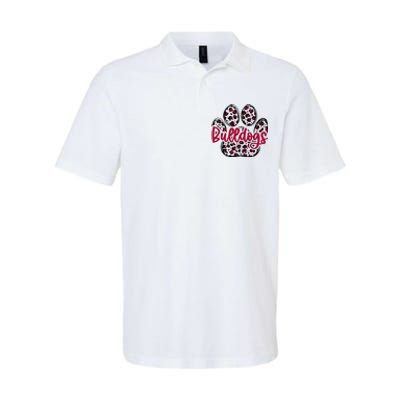 Bulldog School Football Team Mascot Spirit Game Day Softstyle Adult Sport Polo