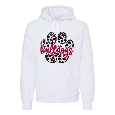 Bulldog School Football Team Mascot Spirit Game Day Premium Hoodie