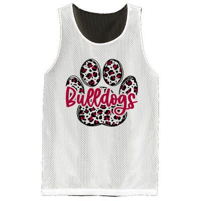 Bulldog School Football Team Mascot Spirit Game Day Mesh Reversible Basketball Jersey Tank