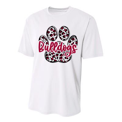 Bulldog School Football Team Mascot Spirit Game Day Performance Sprint T-Shirt