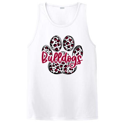 Bulldog School Football Team Mascot Spirit Game Day PosiCharge Competitor Tank