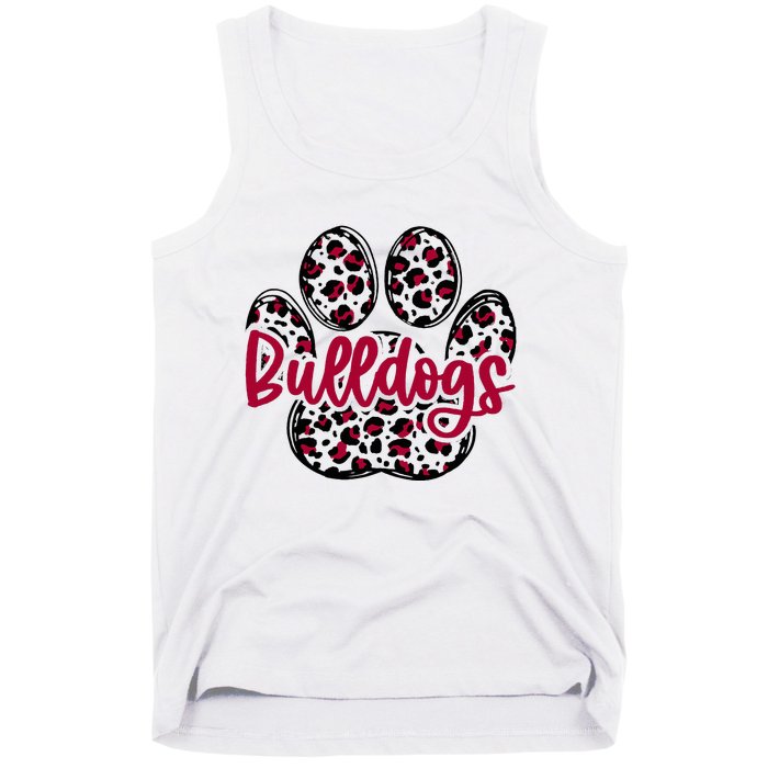 Bulldog School Football Team Mascot Spirit Game Day Tank Top