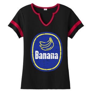 Banana Sticker Funny Fruit Lazy Diy Easy Halloween Costume Ladies Halftime Notch Neck Tee