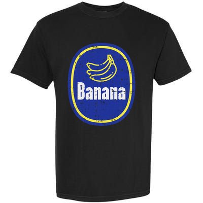 Banana Sticker Funny Fruit Lazy Diy Easy Halloween Costume Garment-Dyed Heavyweight T-Shirt