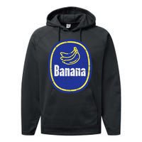 Banana Sticker Funny Fruit Lazy Diy Easy Halloween Costume Performance Fleece Hoodie