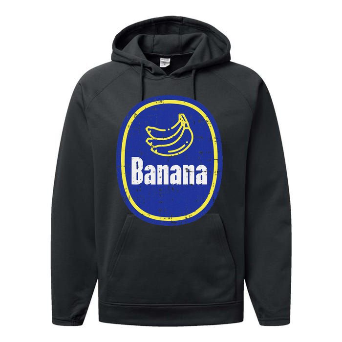 Banana Sticker Funny Fruit Lazy Diy Easy Halloween Costume Performance Fleece Hoodie