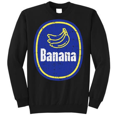 Banana Sticker Funny Fruit Lazy Diy Easy Halloween Costume Sweatshirt