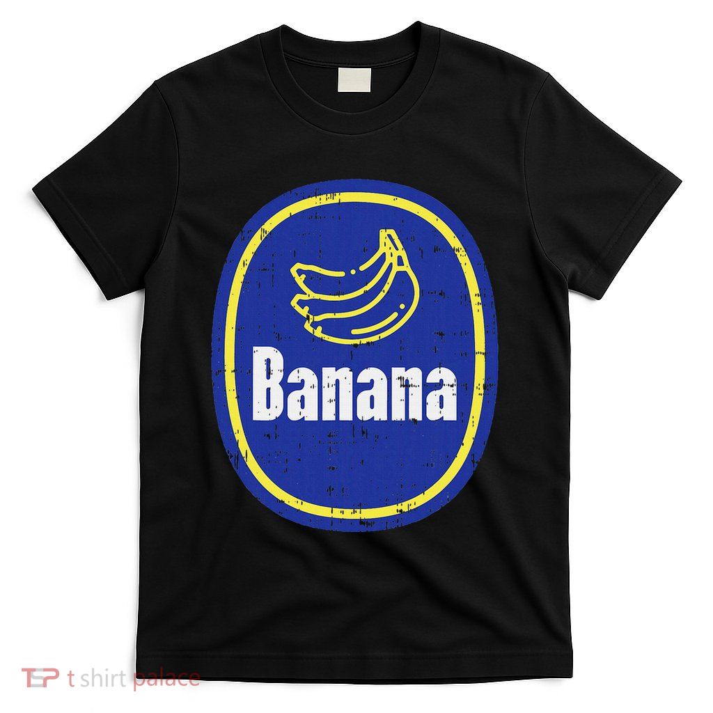 Banana Sticker Funny Fruit Lazy Diy Easy Halloween Costume T-Shirt
