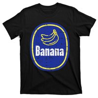 Banana Sticker Funny Fruit Lazy Diy Easy Halloween Costume T-Shirt