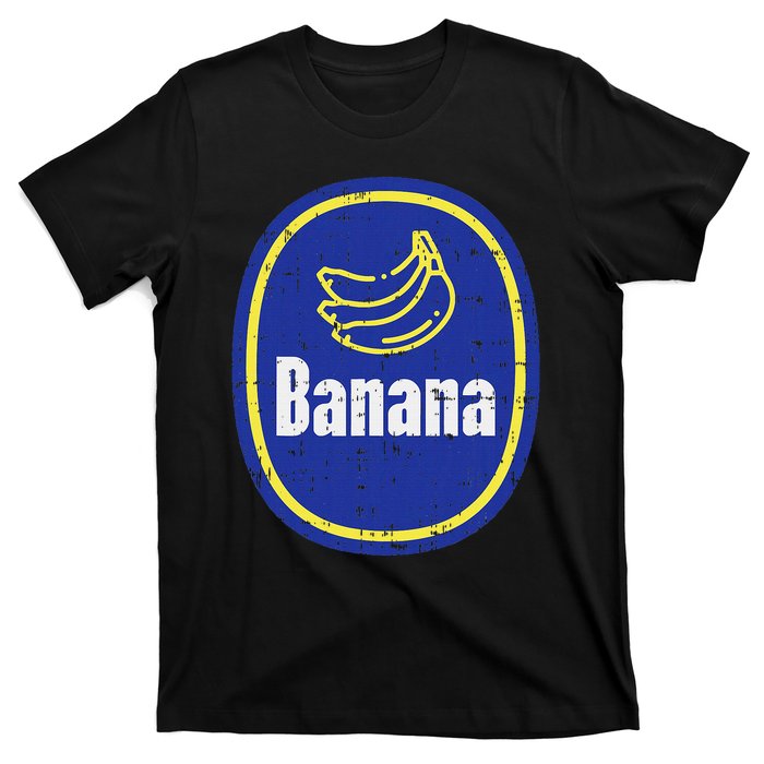 Banana Sticker Funny Fruit Lazy Diy Easy Halloween Costume T-Shirt