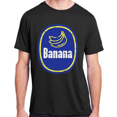 Banana Sticker Funny Fruit Lazy Diy Easy Halloween Costume Adult ChromaSoft Performance T-Shirt