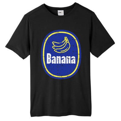 Banana Sticker Funny Fruit Lazy Diy Easy Halloween Costume Tall Fusion ChromaSoft Performance T-Shirt