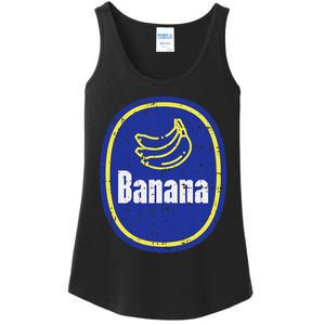 Banana Sticker Funny Fruit Lazy Diy Easy Halloween Costume Ladies Essential Tank