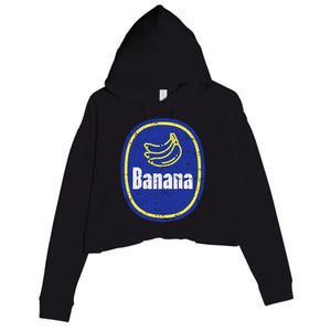 Banana Sticker Funny Fruit Lazy Diy Easy Halloween Costume Crop Fleece Hoodie