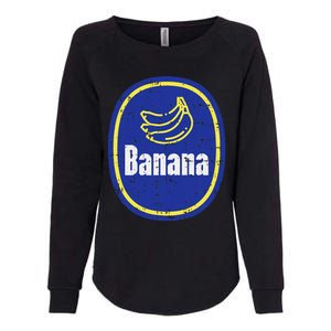 Banana Sticker Funny Fruit Lazy Diy Easy Halloween Costume Womens California Wash Sweatshirt